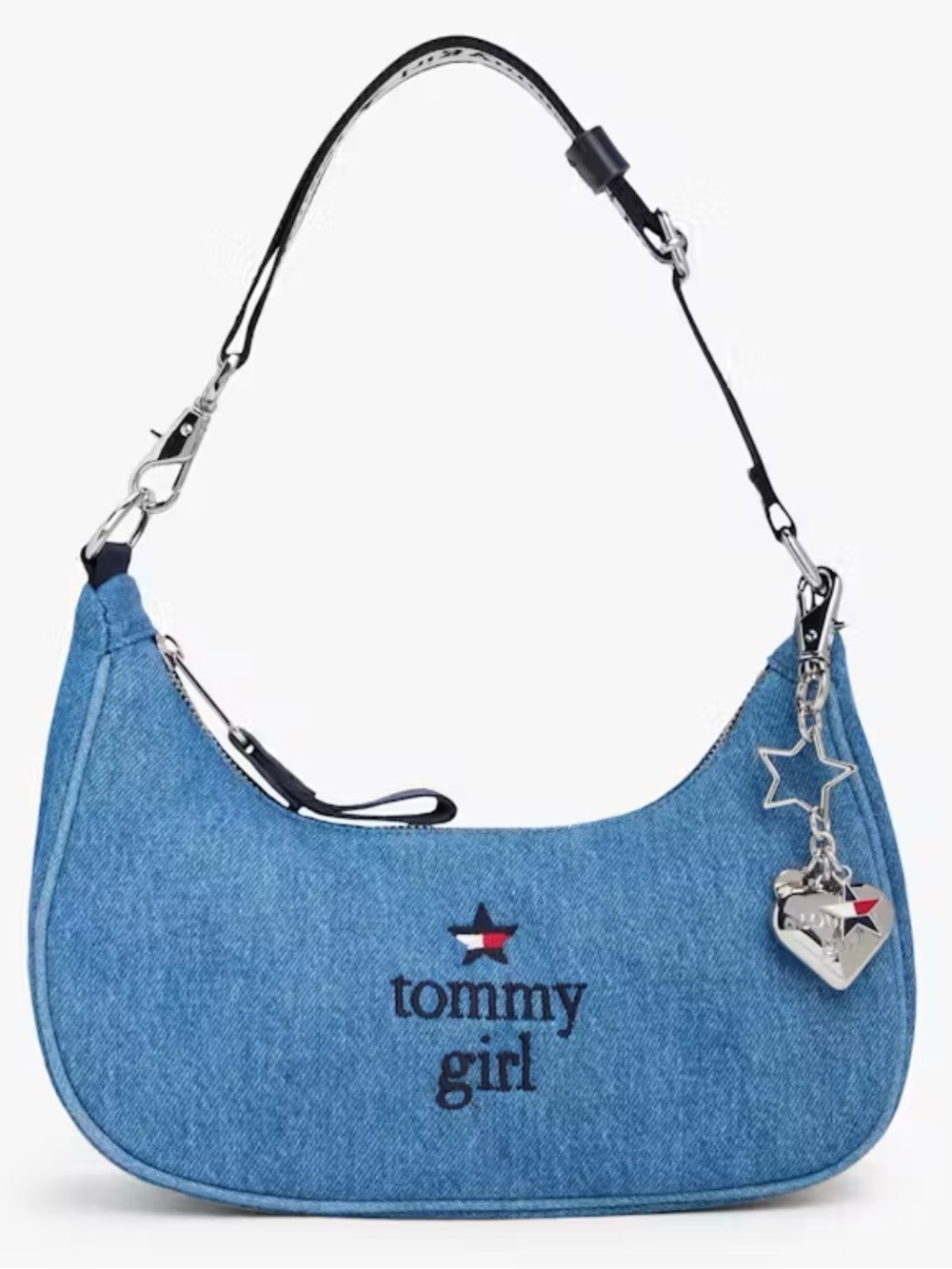 Tommy Hilfiger Tommy Girl Denim Iconic Bag-Mid Wash Denim